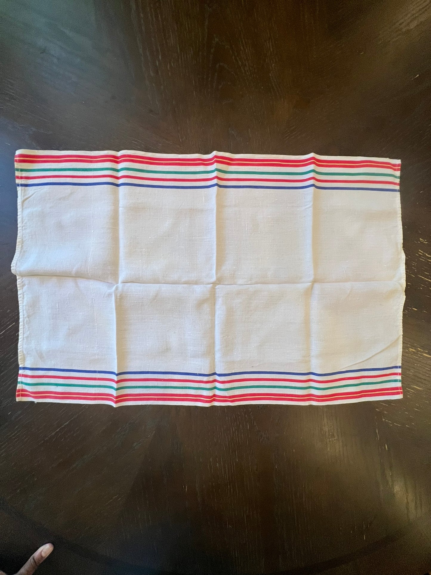 KB Vintage Striped Linen Centerpiece