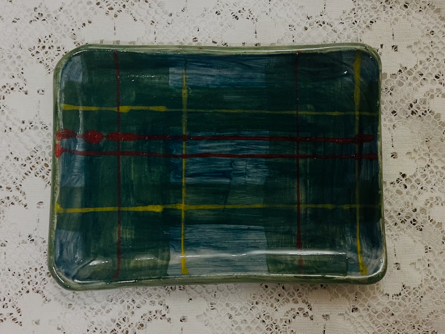 Kensington Tartan Hand-Painted Catchall