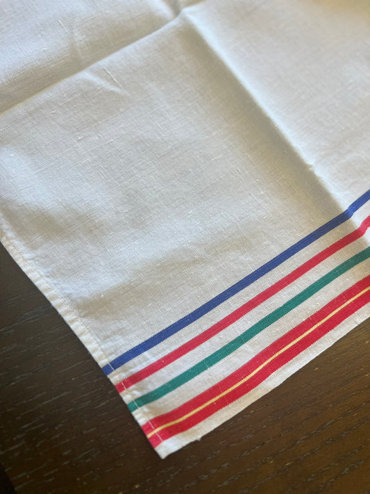 KB Vintage Striped Linen Centerpiece