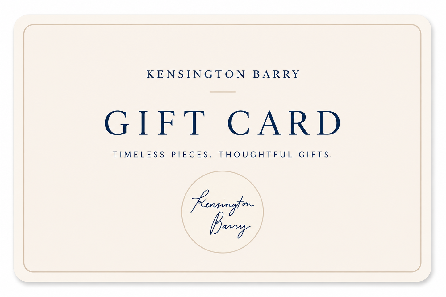 Kensington Barry Digital Gift Card