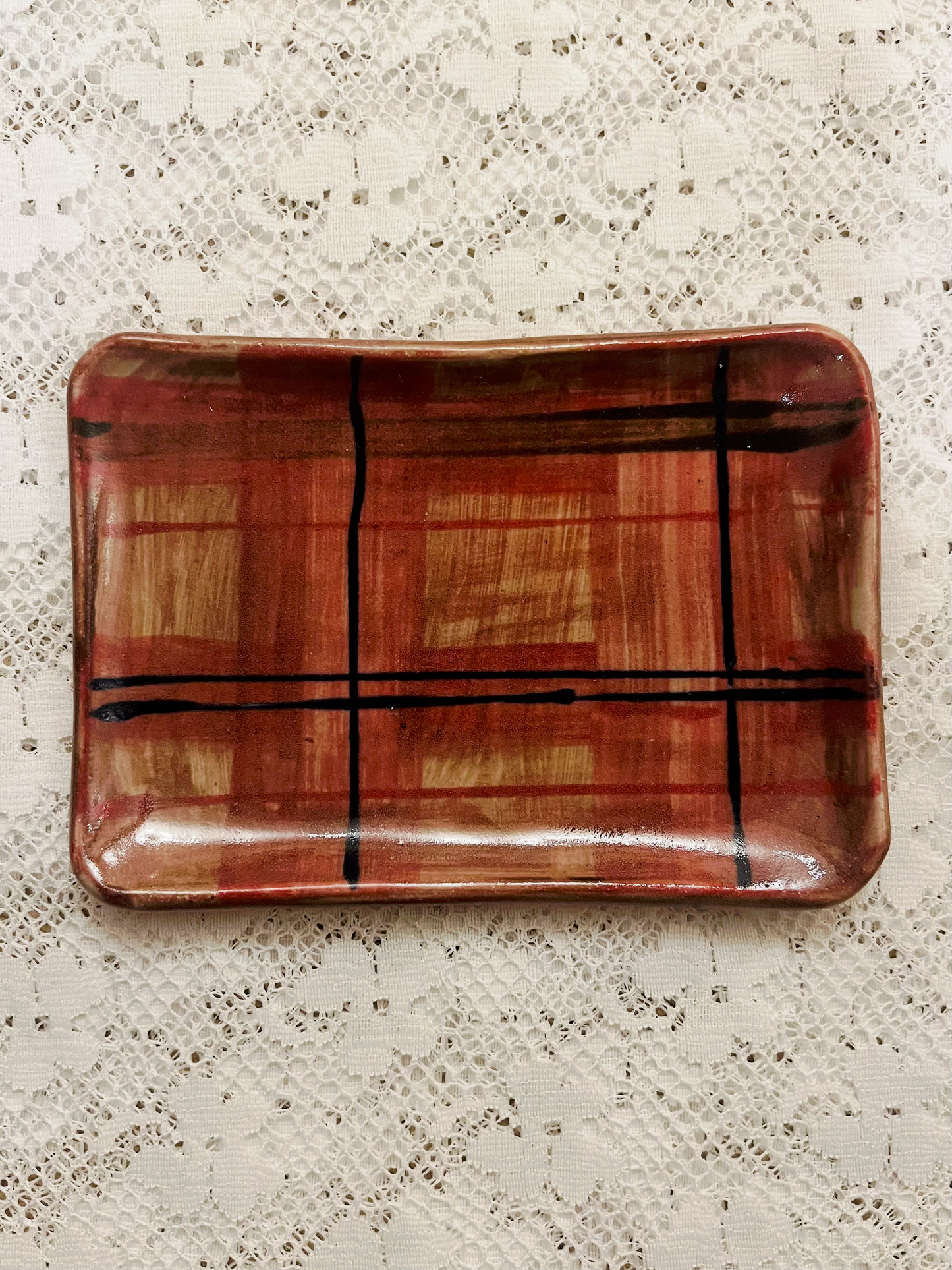 Barry Tartan Hand-Painted Catchall