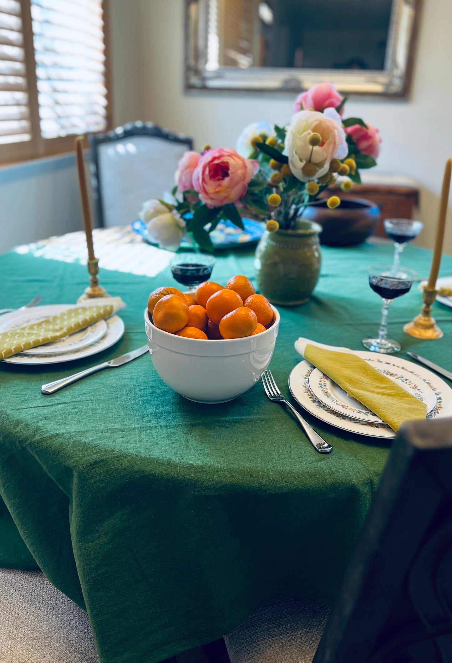 Kensington Washed Linen Tablecloth - Regent