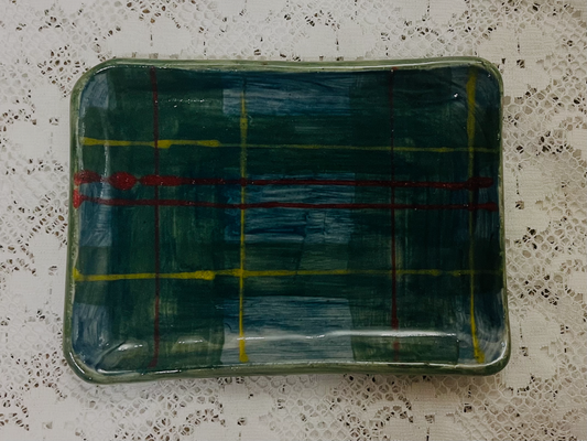 Kensington Tartan Hand-Painted Catchall